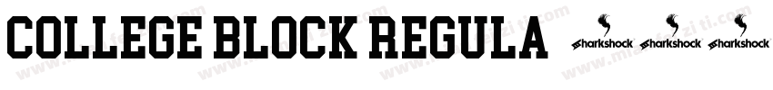 College Block Regula字体转换